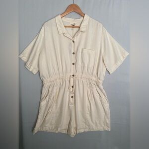 Universal Thread Women’s Romper Short Sleeve Button Front  Sz XXL NWT  ***READ